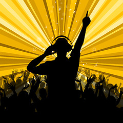 Image showing Dj Disco Shows Dancing Discotheque And Party