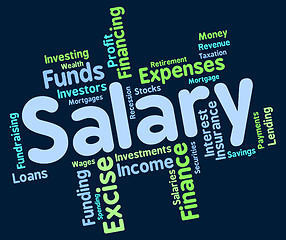 Image showing Salary Word Indicates Pay Salaries And Employees