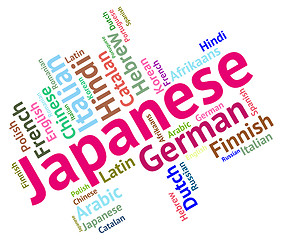 Image showing Japanese Language Means Words Foreign And Translator