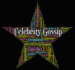 Image showing Celebrity Gossip Represents Chat Room And Fame