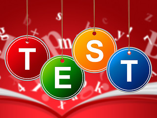 Image showing Test Education Represents Educated Educating And Schooling