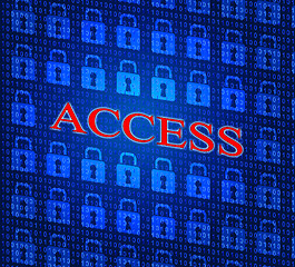 Image showing Security Access Represents Login Accessible And Unauthorized