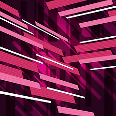 Image showing Pink Rectangles Background Means Rectangulaar Shapes Decoration\r