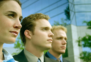 Image showing determined business team