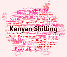 Image showing Kenyan Shilling Represents Exchange Rate And Coin