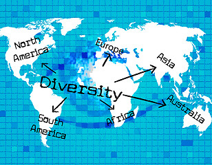 Image showing World Diversity Indicates Mixed Bag And Variation