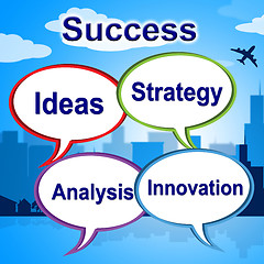 Image showing Success Words Means Triumphant Innovation And Winner