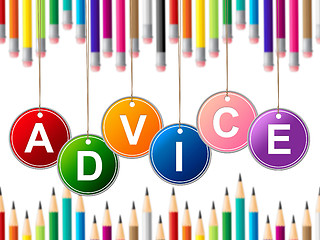 Image showing Advisor Advice Indicates Tips Info And Instructions