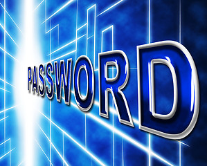 Image showing Password Passwords Indicates Log In And Accessible