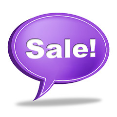 Image showing Sale Message Means Correspond Reduction And Messages