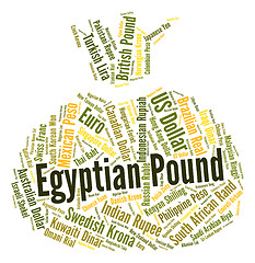 Image showing Egyptian Pound Means Currency Exchange And Coinage