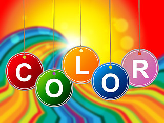 Image showing Colorful Color Means Paint Colors And Colour