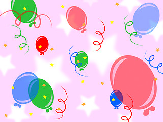 Image showing Background Balloons Shows Fun Bunch And Celebration