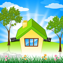 Image showing Summer House Shows Property Home And Houses
