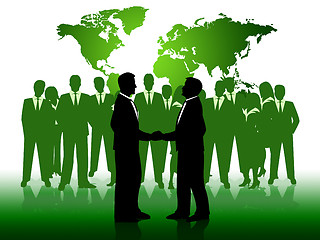 Image showing Business People Shows Working Together And Businessmen