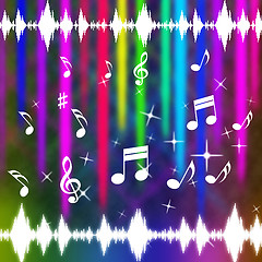 Image showing Music Background Means Pop Rock And Instruments\r