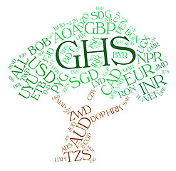 Image showing Ghs Currency Means Exchange Rate And Broker