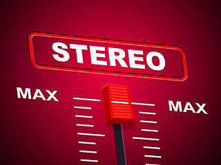 Image showing Stereo Music Represents Sound Track And Acoustic