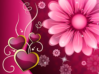 Image showing Flowers Background Shows Beautiful Garden And Flowering\r