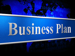 Image showing Business Plan Means Idea Commerce And Stratagem