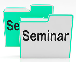 Image showing Files Seminar Indicates Workshop Folder And Organize