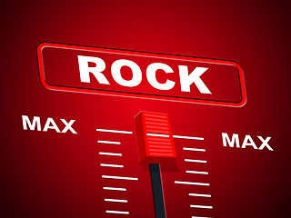 Image showing Rock And Roll Represents Soundtrack Melody And Audio