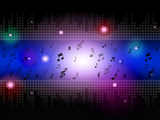 Image showing Music Background Means Classical Blues Or Rock\r