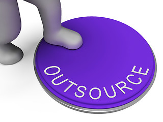 Image showing Outsource Switch Represents Control Sourcing And Outsourced