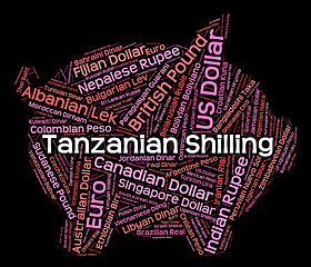 Image showing Tanzanian Shilling Means Foreign Currency And Broker