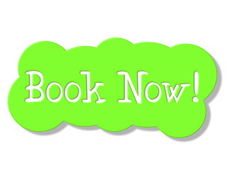 Image showing Book Now Means At This Time And Booking