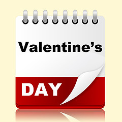 Image showing Valentines Day Indicates Planning Month And Affection