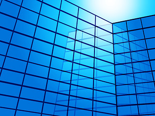 Image showing Office Building Shows Blank Space And Backgrounds