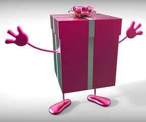 Image showing Celebrate Gift Means Occasion Gift-Box And Gifts