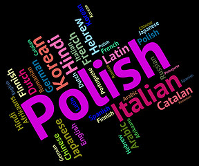 Image showing Polish Language Means Translate Lingo And Poland