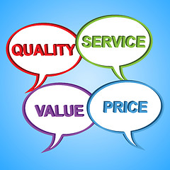 Image showing Quality Words Indicates Satisfied Satisfaction And Certified