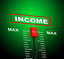 Image showing Max Income Represents Upper Limit And Revenues