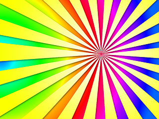 Image showing Colourful Dizzy Striped Tunnel Background Shows Dizzy Illustrati