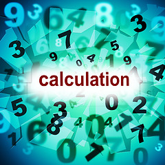 Image showing Calculation Mathematics Indicates One Two Three And Numeric