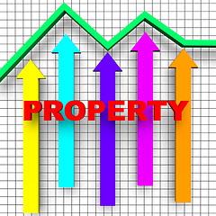 Image showing Property Report Indicates Business Graph And House