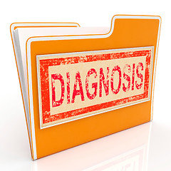 Image showing Diagnosis File Means Business Document And Diagnosed