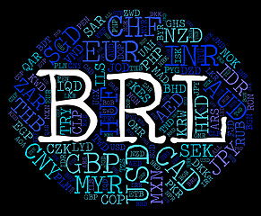 Image showing Brl Currency Represents Brazilian Reals And Currencies