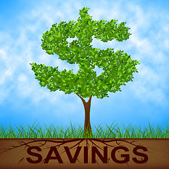 Image showing Savings Tree Shows United States And Banking