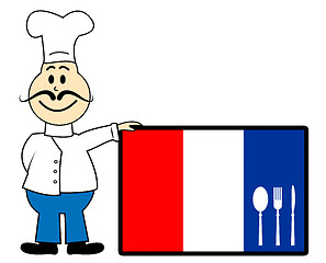 Image showing Netherlands Chef Indicates Cooking In Kitchen And Catering