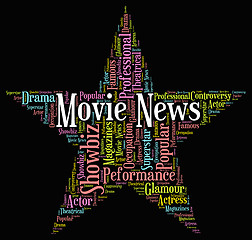 Image showing Movie News Indicates Hollywood Movies And Entertainment