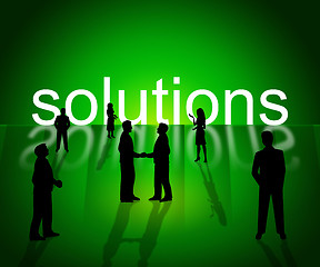 Image showing Solutions Business Shows Company Resolution And Successful