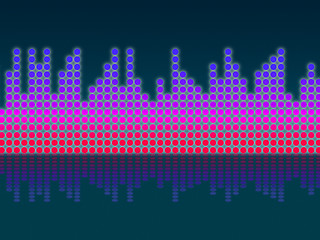 Image showing Soundwaves Background Means Making Music And DJing \r