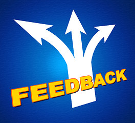 Image showing Feedback Arrows Shows Evaluate Reflection And Rating