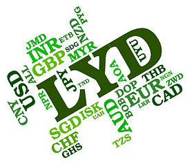 Image showing Lyd Currency Indicates Foreign Exchange And Coin