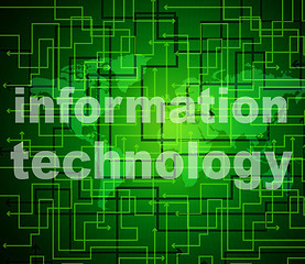 Image showing Information Technology Shows Assistance Data And High-Tech