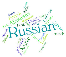 Image showing Russian Language Represents Translator Lingo And Foreign